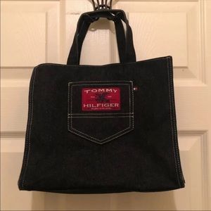 Vintage Tommy tote bag -blue jeans